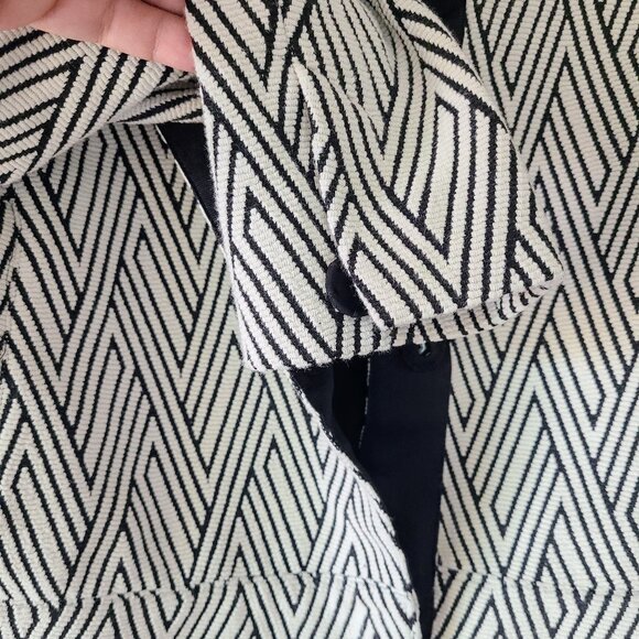 Banana Republic Zigzag Jacquard Knit Jacket Size M - Picture 4 of 8